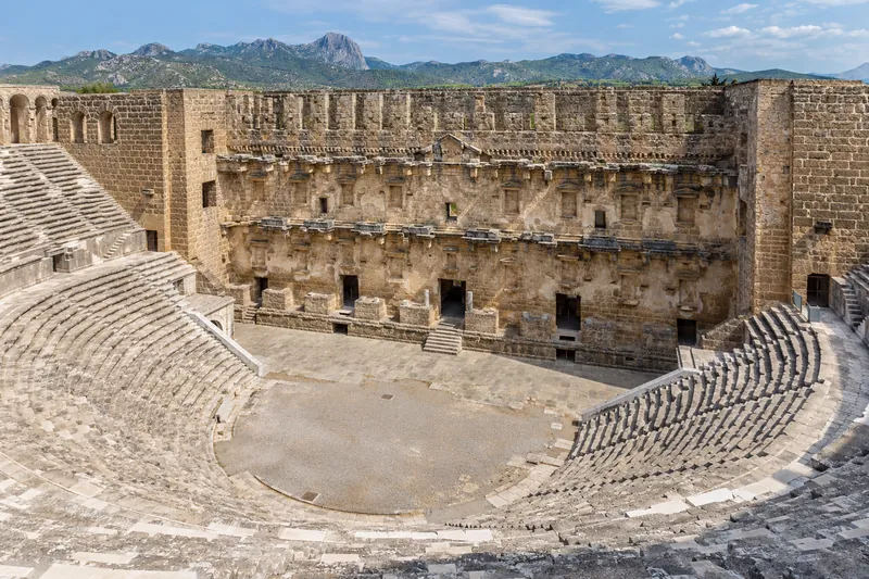 The Roman theater of Aspendos near Antalya