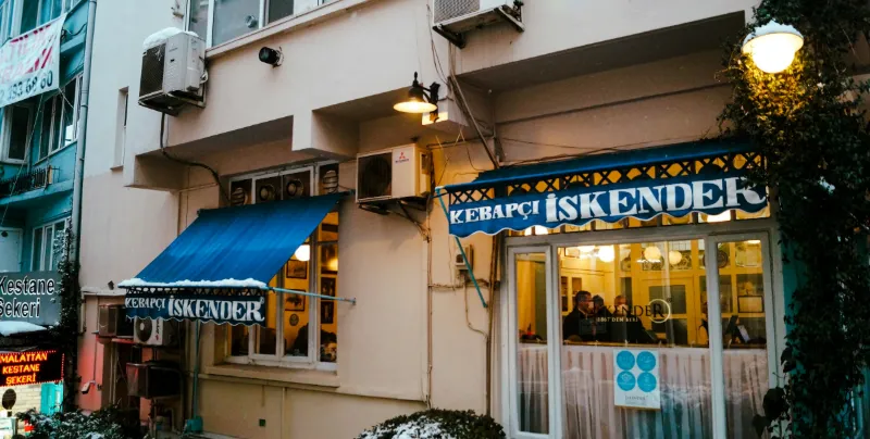 The Kebapçı İskender restaurant in Bursa, the home of the İskender kebab