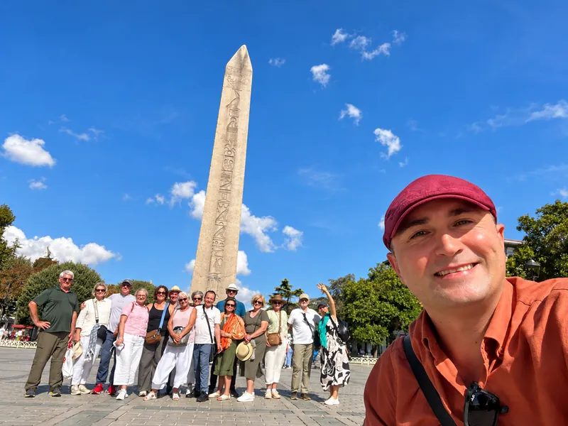 Turkey Itineraries guests. The Hippodrome and the Obelisk of Theodosius, Istanbul